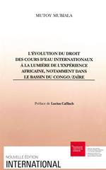 L'évolution du droit des cours d'eau internationaux à la lumière de l'expérience africaine, notamment dans le bassin du Congo/Zaïre