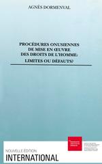 Procédures onusiennes de mise en oeuvre des droits de l'homme