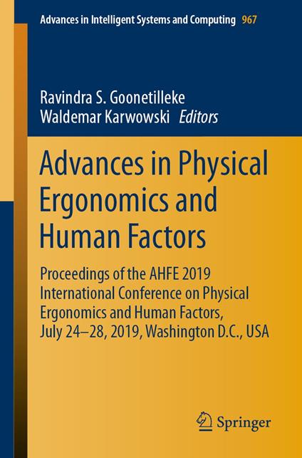 Advances in Physical Ergonomics and Human Factors