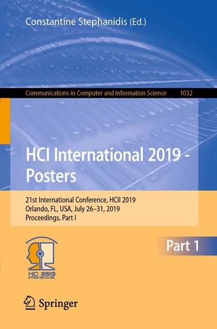 HCI International 2019 - Posters