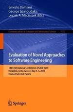 Evaluation of Novel Approaches to Software Engineering: 14th International Conference, ENASE 2019, Heraklion, Crete, Greece, May 4–5, 2019, Revised Selected Papers