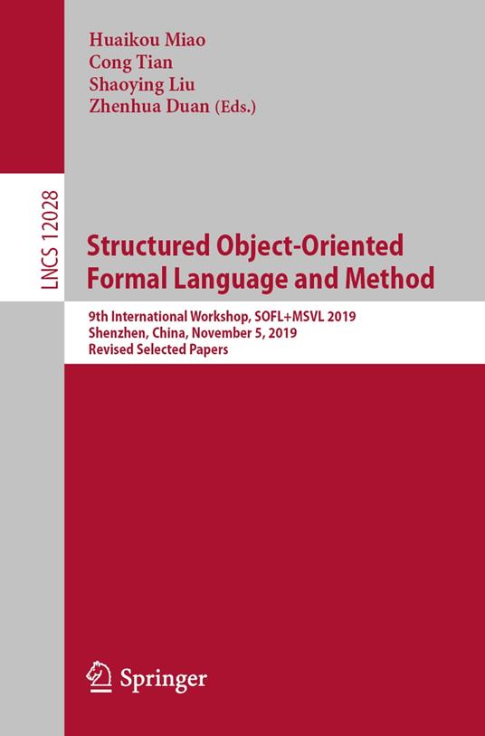 Structured Object-Oriented Formal Language and Method