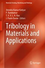 Tribology in Materials and Applications