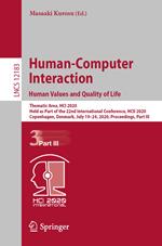 Human-Computer Interaction. Human Values and Quality of Life