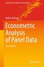 Econometric Analysis of Panel Data