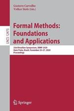 Formal Methods: Foundations and Applications: 23rd Brazilian Symposium, SBMF 2020, Ouro Preto, Brazil, November 25–27, 2020, Proceedings