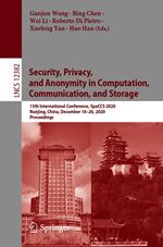 Security, Privacy, and Anonymity in Computation, Communication, and Storage