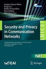 Security and Privacy in Communication Networks