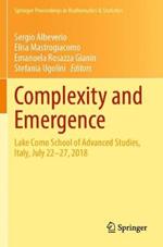 Complexity and Emergence: Lake Como School of Advanced Studies, Italy, July 22–27, 2018