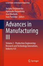 Advances in Manufacturing III