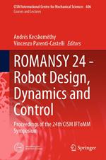 ROMANSY 24 - Robot Design, Dynamics and Control