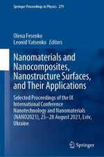 Nanomaterials and Nanocomposites, Nanostructure Surfaces, and Their Applications