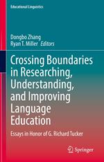 Crossing Boundaries in Researching, Understanding, and Improving Language Education