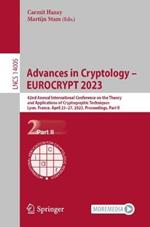 Advances in Cryptology – EUROCRYPT 2023: 42nd Annual International Conference on the Theory and Applications of Cryptographic Techniques, Lyon, France, April 23–27, 2023, Proceedings, Part II