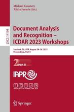 Document Analysis and Recognition – ICDAR 2023 Workshops: San José, CA, USA, August 24–26, 2023, Proceedings, Part II
