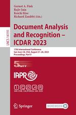 Document Analysis and Recognition - ICDAR 2023