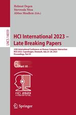 HCI International 2023 – Late Breaking Papers