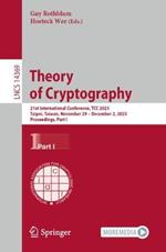 Theory of Cryptography: 21st International Conference, TCC 2023, Taipei, Taiwan, November 29 – December 2, 2023, Proceedings, Part I