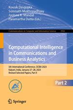 Computational Intelligence in Communications and Business Analytics