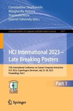 HCI International 2023 – Late Breaking Posters: 25th International Conference on Human-Computer Interaction, HCII 2023, Copenhagen, Denmark, July 23–28, 2023, Proceedings, Part I