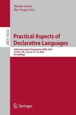 Practical Aspects of Declarative Languages: 26th International Symposium, PADL 2024, London, UK, January 15–16, 2024, Proceedings