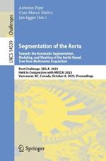 Segmentation of the Aorta. Towards the Automatic Segmentation, Modeling, and Meshing of the Aortic Vessel Tree from Multicenter Acquisition: First Challenge, SEG.A. 2023, Held in Conjunction with MICCAI 2023, Vancouver, BC, Canada, October 8, 2023, Proceedings