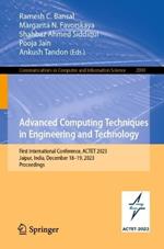 Advanced Computing Techniques in Engineering and Technology: First International Conference, ACTET 2023, Jaipur, India, December 18–19, 2023, Proceedings