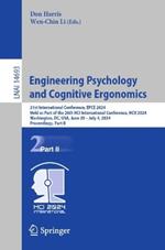 Engineering Psychology and Cognitive Ergonomics: 21st International Conference, EPCE 2024, Held as Part of the 26th HCI International Conference, HCII 2024, Washington, DC, USA, June 29 – July 4, 2024, Proceedings, Part II
