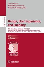 Design, User Experience, and Usability: 13th International Conference, DUXU 2024, Held as Part of the 26th HCI International Conference, HCII 2024, Washington, DC, USA, June 29 – July 4, 2024, Proceedings, Part V