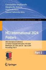 HCI International 2024 Posters: 26th International Conference on Human-Computer Interaction, HCII 2024, Washington, DC, USA, June 29 – July 4, 2024, Proceedings, Part V
