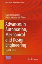 Advances in Automation, Mechanical and Design Engineering: SAMDE 2023