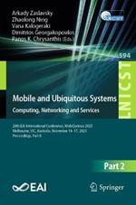 Mobile and Ubiquitous Systems: Computing, Networking and Services: 20th EAI International Conference, MobiQuitous 2023, Melbourne, VIC, Australia, November 14–17, 2023, Proceedings, Part II