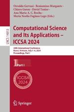Computational Science and Its Applications – ICCSA 2024: 24th International Conference, Hanoi, Vietnam, July 1–4, 2024, Proceedings, Part I