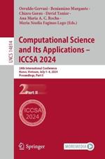 Computational Science and Its Applications – ICCSA 2024: 24th International Conference, Hanoi, Vietnam, July 1–4, 2024, Proceedings, Part II