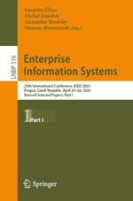 Enterprise Information Systems: 25th International Conference, ICEIS 2023, Prague, Czech Republic, April 24–26, 2023, Revised Selected Papers, Part I