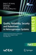 Quality, Reliability, Security and Robustness in Heterogeneous Systems: 19th EAI International Conference, QShine 2023, Shenzhen, China, October 8 – 9, 2023, Proceedings, Part I