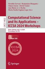 Computational Science and Its Applications – ICCSA 2024 Workshops: Hanoi, Vietnam, July 1–4, 2024, Proceedings, Part VIII