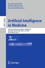 Artificial Intelligence in Medicine: 22nd International Conference, AIME 2024, Salt Lake City, UT, USA, July 9–12, 2024, Proceedings, Part II