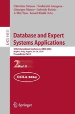 Database and Expert Systems Applications: 35th International Conference, DEXA 2024, Naples, Italy, August 26–28, 2024, Proceedings, Part II