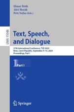 Text, Speech, and Dialogue: 27th International Conference, TSD 2024, Brno, Czech Republic, September 9–13, 2024, Proceedings, Part I