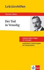 Klett Lektürehilfen - Thomas Mann, Der Tod in Venedig