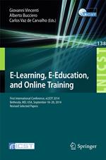 E-Learning, E-Education, and Online Training