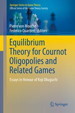 Equilibrium Theory for Cournot Oligopolies and Related Games