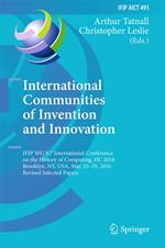 International Communities of Invention and Innovation