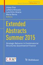 Extended Abstracts Summer 2015