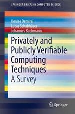 Privately and Publicly Verifiable Computing Techniques: A Survey