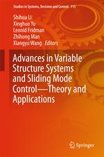 Advances in Variable Structure Systems and Sliding Mode Control—Theory and Applications