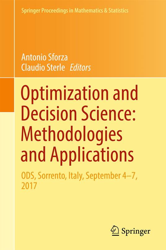 Optimization and Decision Science: Methodologies and Applications