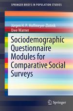 Sociodemographic Questionnaire Modules for Comparative Social Surveys