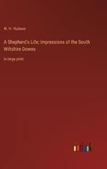 A Shepherd's Life; Impressions of the South Wiltshire Downs: in large print